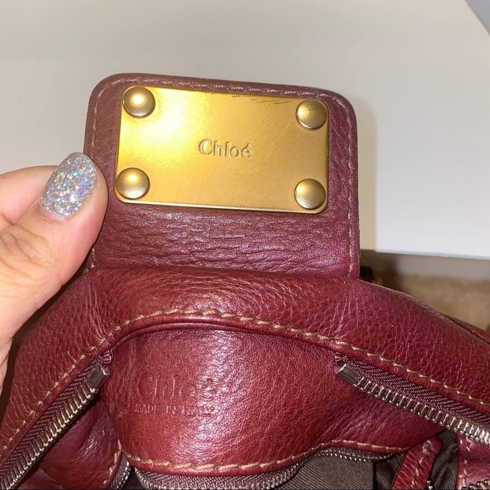 ๐SOLD๐ Chloe Paddington Leather Shoulder Bag in Burgundy - Picture 8 of 12